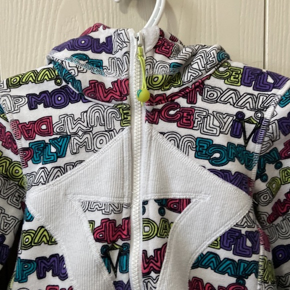 Ivivva White Hoodie with Colourful Words - Picture 2 of 7